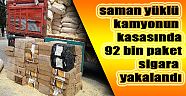 Uşak´ta 92 bin paket sigara yakalandı